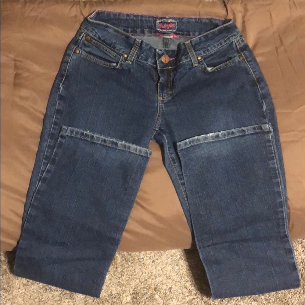 Wrangler premium patch jeans